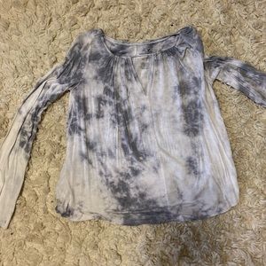 American Eagle tye die flowy shirt